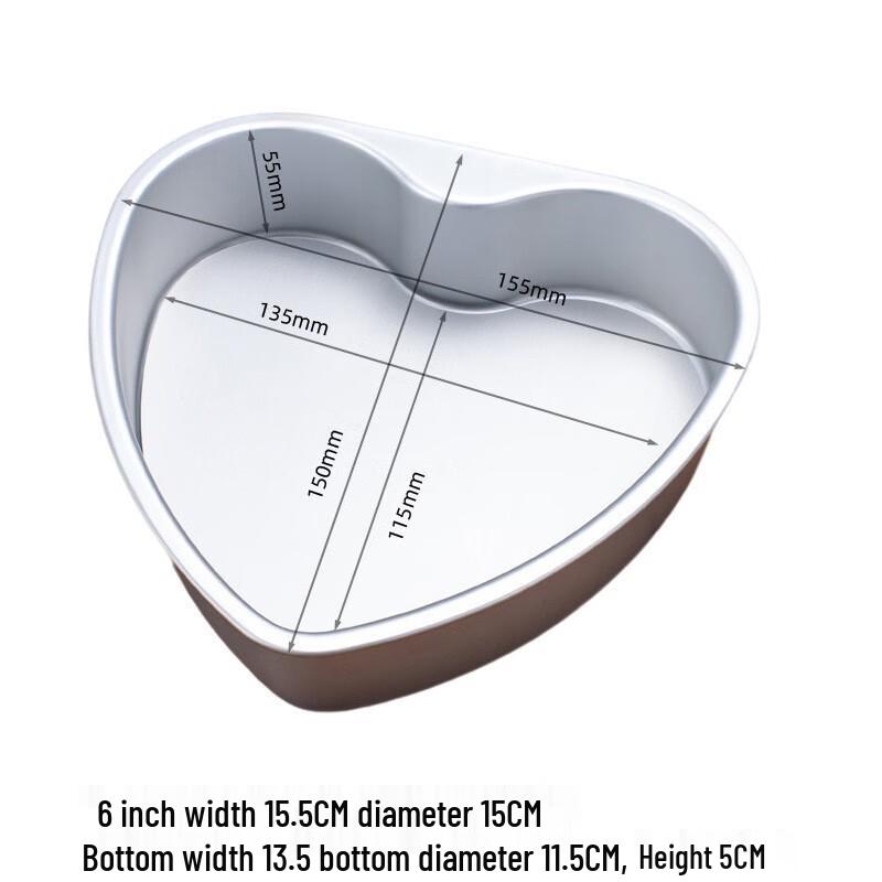 6-inch Heart-shaped Chiffon Cake Pan