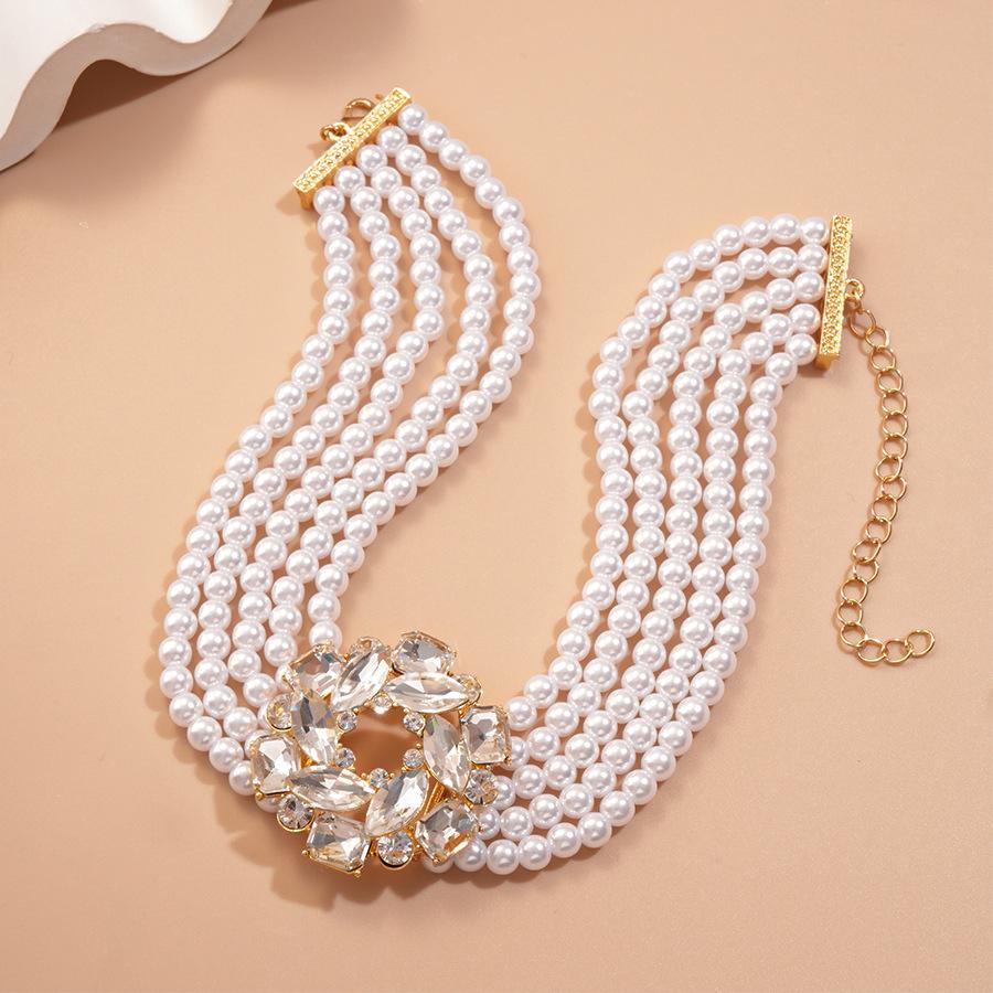 Высококлассное многослойное ожерелье с кисточками и жемчугом - европейский и американский модный дизайн