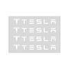 4Pc Car Door Handle 3D Stickers Tire Rear View Mirror Decals Styling For Tesla Model S Model X Model Y Cybertruck Model 3 Model Y