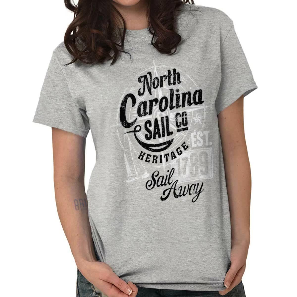 North Carolina Outer Banks Nautical Souvenir Adult Short Sleeve Crewneck Tee L