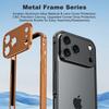 Aviation Aluminum Alloy Frame Bumper Phone Case For iPhone 17 16 15 14 13 Pro Max Plus Metal Lens Protection Shockproof Cover