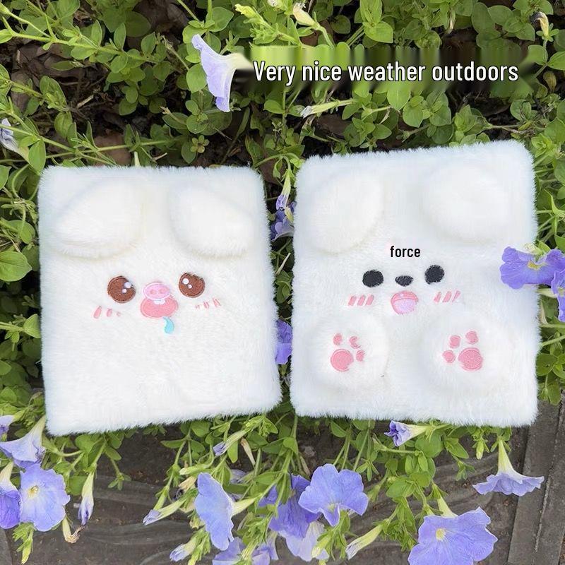 Stargazing Puppy Plush A6 Photo Album - 6-Hole, Four-Pocket Polaroid & Card Storage
