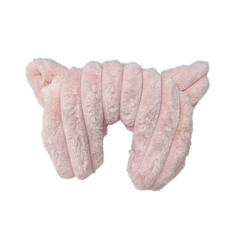 Cute Cat Ear U-Shaped Pet Neck Pillow Soft Plush Travel Support Cushion for Small Dogs And Cats Comfort Rest for Car Trips