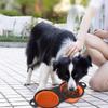 2 in 1 Collapsible Dog Travel Bowl, Double Bowls Folding Dog Food Bowl Water Bowl, Hangable Dog Feeder for Walking Camping