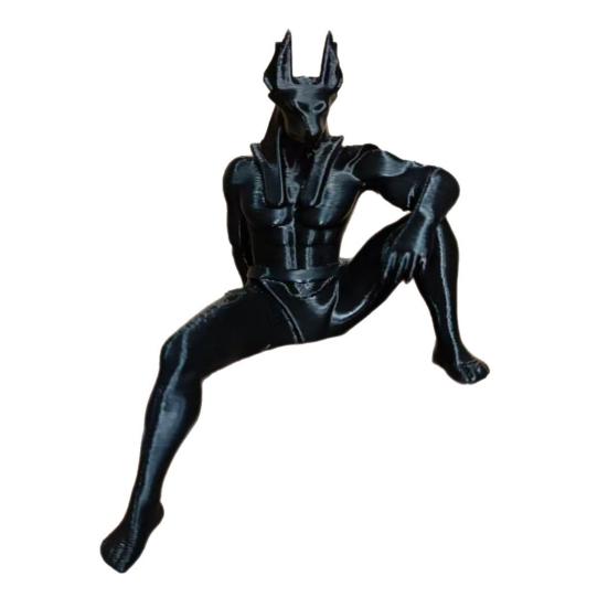 3D Printed Anubis Statue Collectible Home Egyptian Mythology Decor