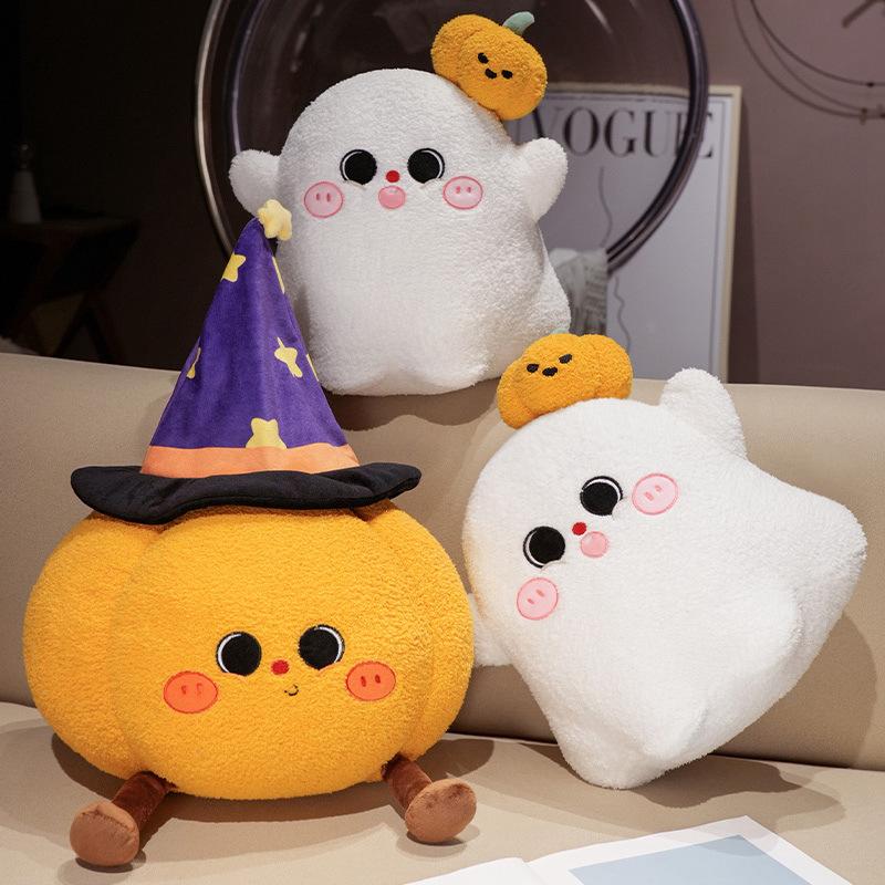 Halloween Ghost Pumpkin Pillow Plush Toy Doll Pumpkin Doll Children's Company Soothing Ragdoll