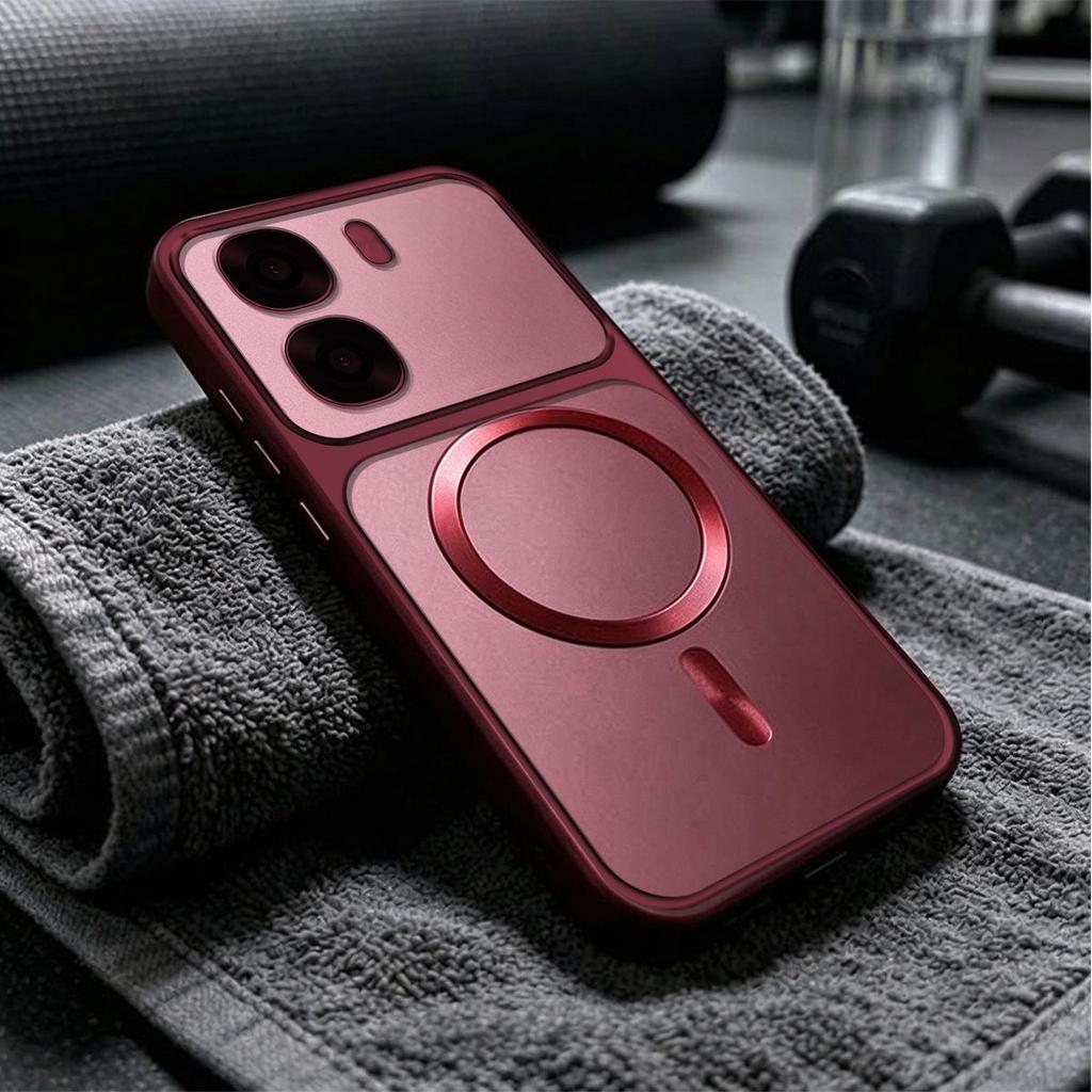 CD Texture Magnetic Ring Casing for OPPO A6x 4G/5G A6t Pro A6 A6k Metallic Finish Shockproof Case Cover