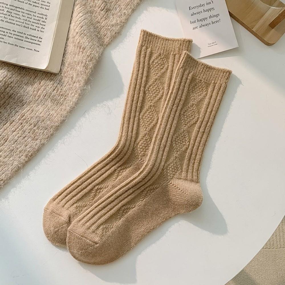 

Thicken Mid-calf Socks Thermal Women Pile Socks Casual Imitation Cashmere Socks