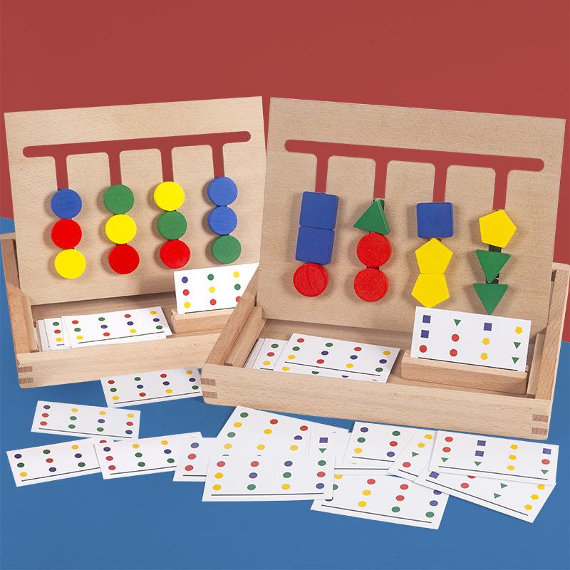 Four-Color Game Early Education Logical Thinking Training Enlightenment Teaching Aids Intellectual Development Multi-Functional Educational Toys