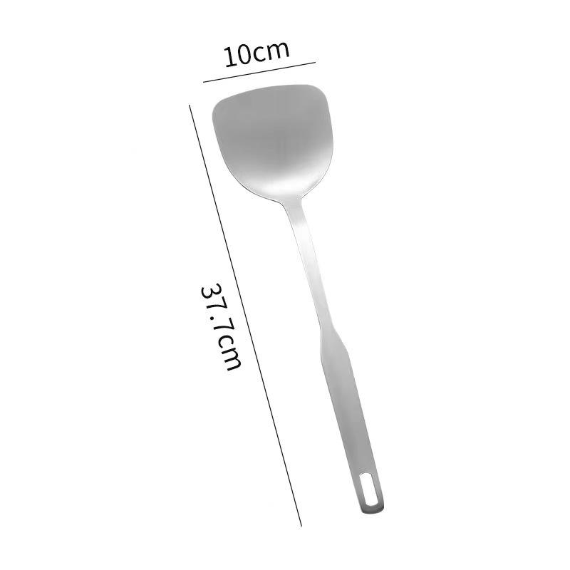 Thickened Brushed Stainless Steel Ladle with Long Handle - High Temperature Resistant, Customizable Logo, Perfect for Hot Pots.