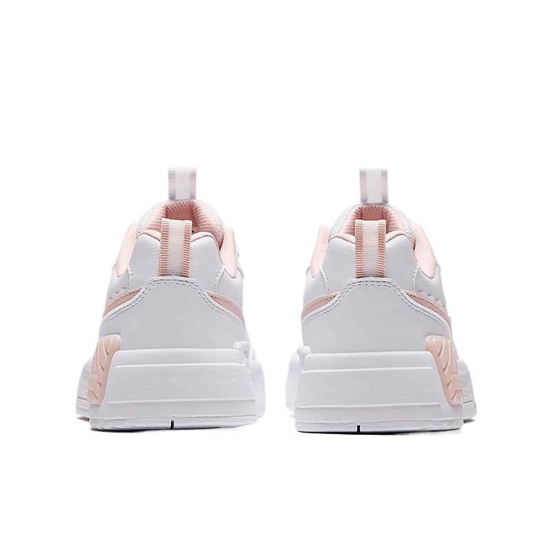 Anta Kids Simple Comfortable Trendy Non-Slip Wear-Resistant Warm Low-Top Kids Skate Shoes Kids Sneaker White Pink 322448004-1