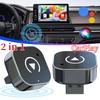 Adattatore Wireless CarPlay Android Auto 2 in 1 Carplay AI Box Auto Connect Adattatore CarPlay Wireless per Auto con CarPlay Cablato di Fabbrica