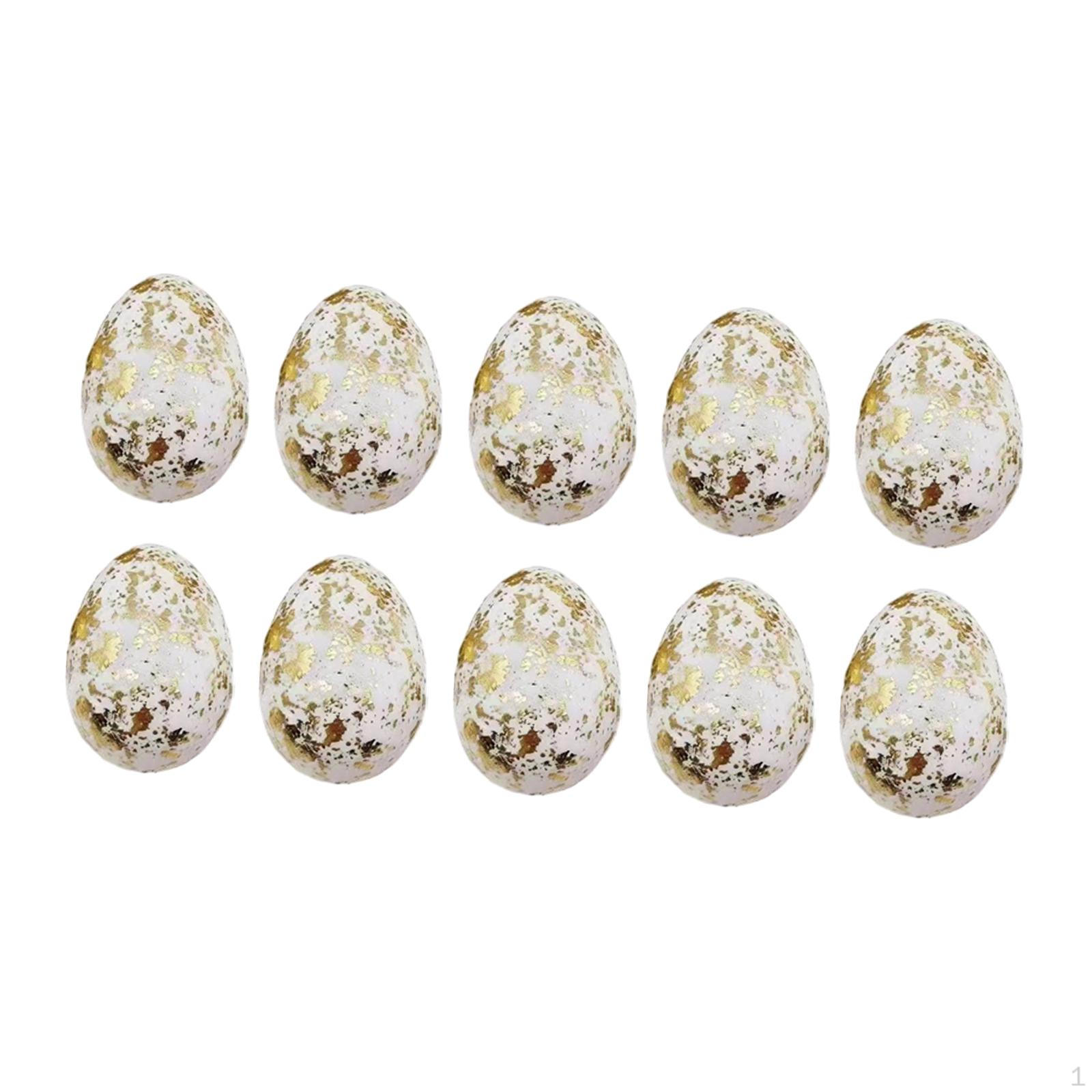 

10 Decorative Easter Eggs for Baskets, to Paint Or Use Indoors. 3cmx4cm