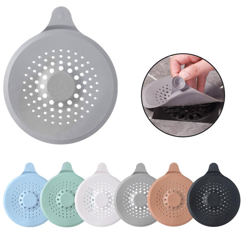 Silikon-Haarfilter, Anti-Blockier-Sieb für die Spüle, Küche, Badezimmer, Kanalisationsfilter, Duschablauf, Badewannenstopper, Siebe