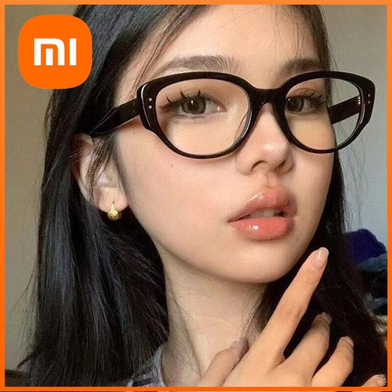 Xiaomi Armação de Óculos Y2k Olho de Gato Retrô Armação Pequena Moda Feminina Tendência Rosto Quadrado e Redondo Óculos de Sol para Foto de Rua 18153