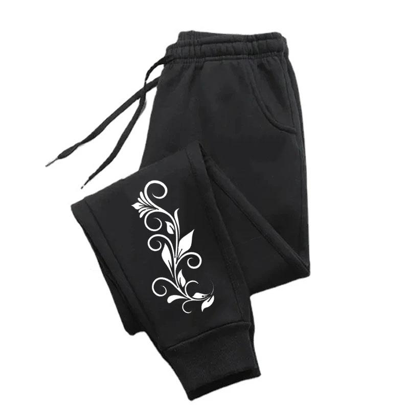 Women's Pop Printed Patterned Sweatpants Casual and Versatile Simple Fashionable Comfortable Soft Pants for Everyday Outdoors