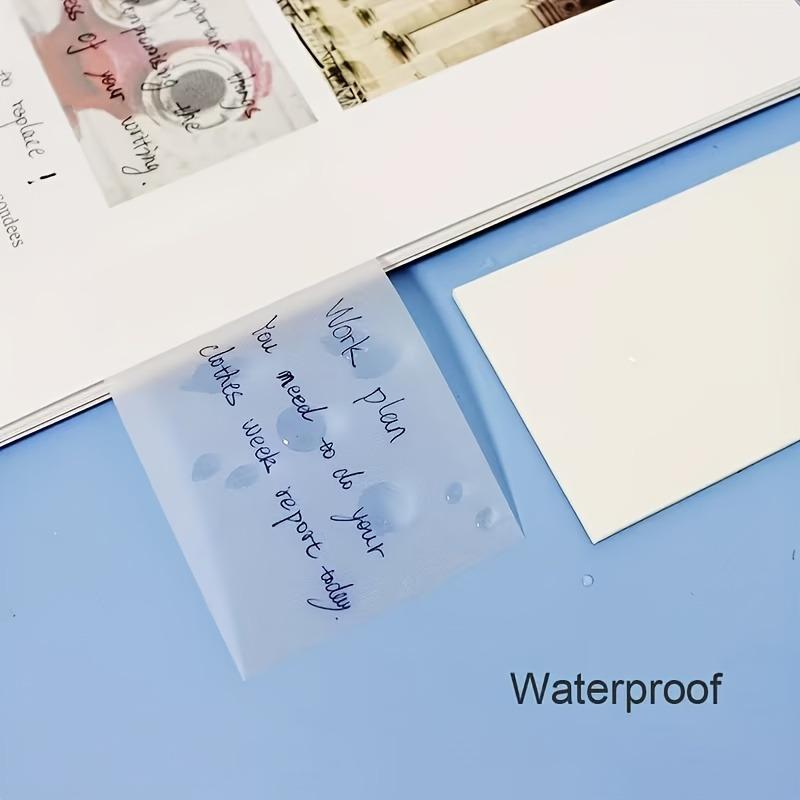 50 transparent sticky notes - Perfect for schools, offices, notes, diaries! Back-to-school season, holiday gifts