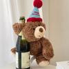Birthday Teddy Bear Plush Toy Stuffed Animal Birthday Hat Cute Home Decor Children Boys Girls Birthday Gifts
