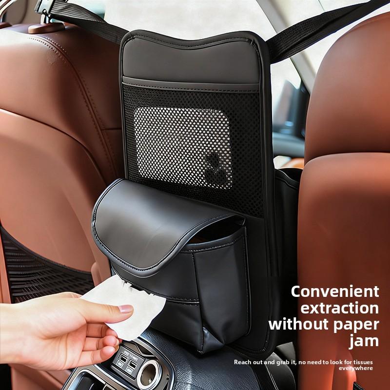 Car Back Seat Organizer Waterproof Hanging Storage Bag With Multi-Pockets For Kids Toys Travel Essential Universal Vehicle Rear
