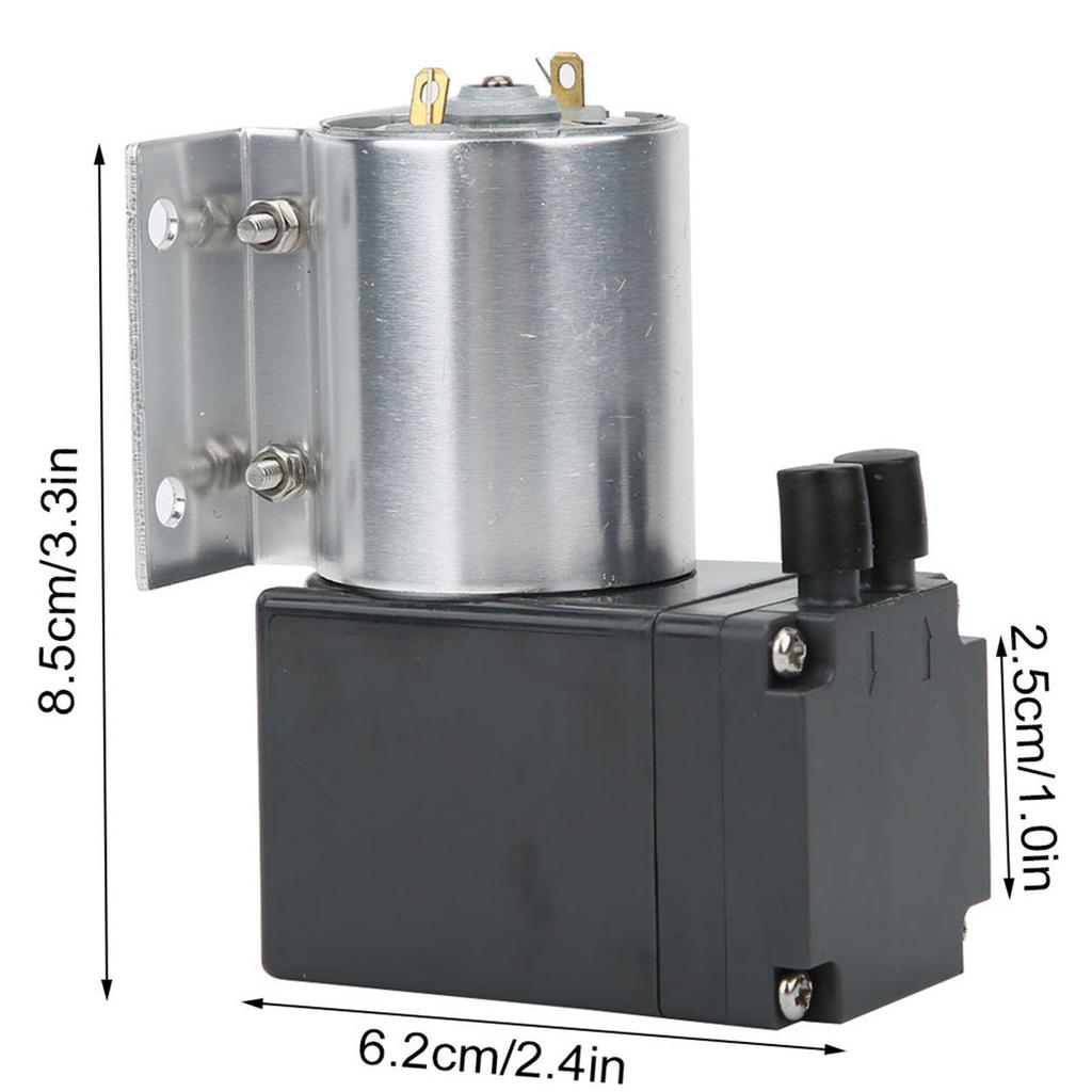 Gas Analysis Pump Accessories Vacuum Pump Vacuum Suction Pump Negative Pressure with Stand ‑80kpa 10W DC24V/DC12V Suction Pump
