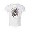 Unisex Graphic Cycling Tee With Style Over Speed Circle And Cyclist Silhouette A