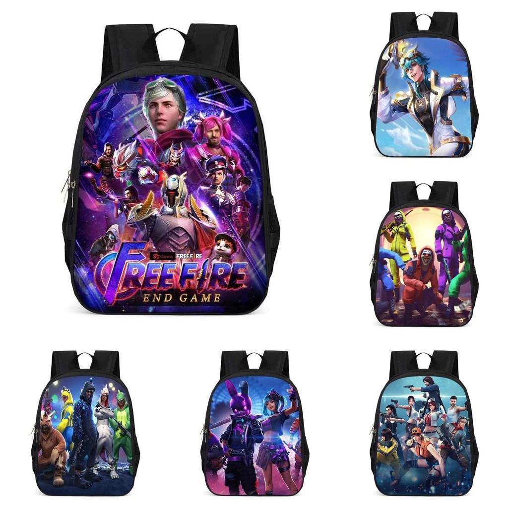 Freefire Kids School Backpack With Breathable Oxford Fabric For Elementary Students