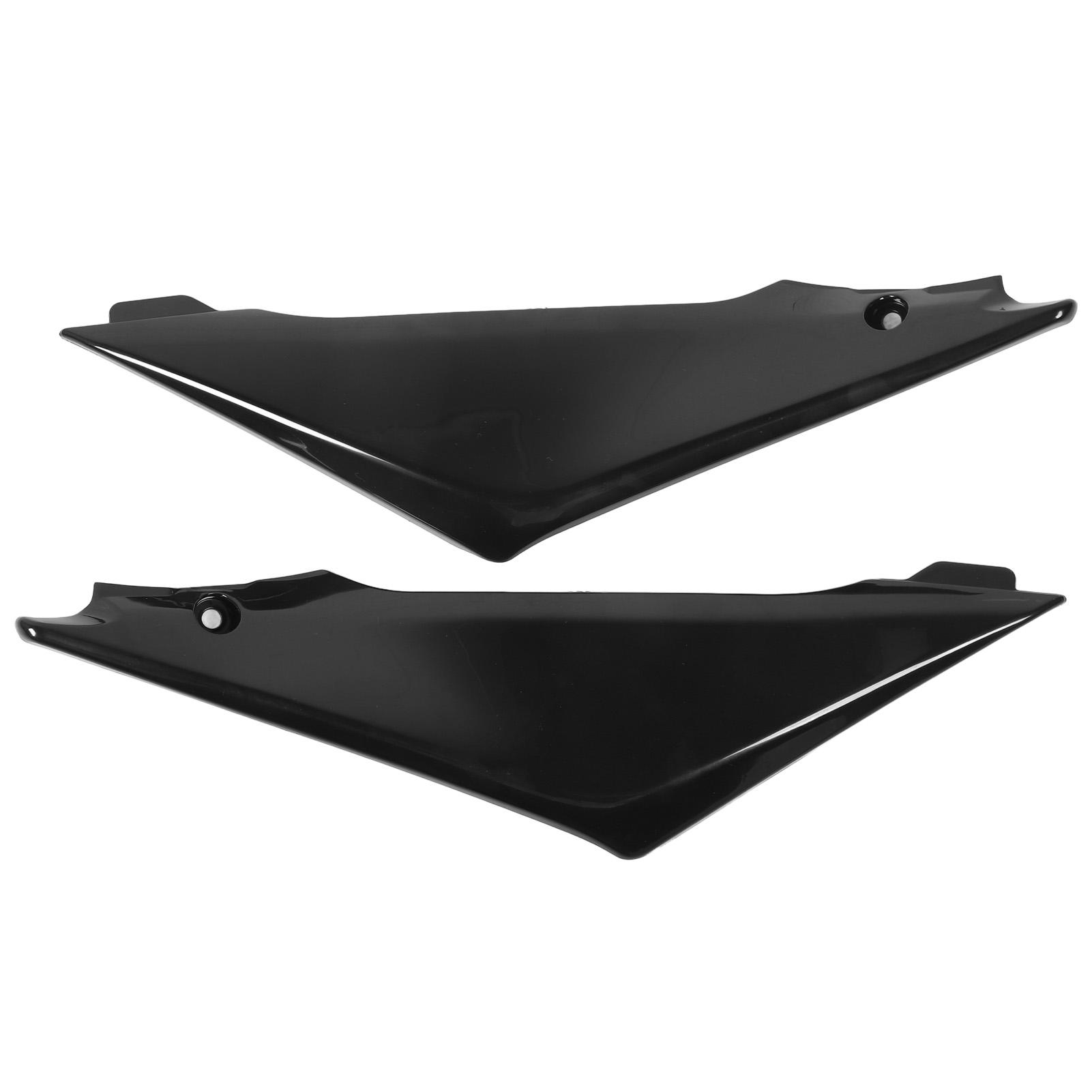 2 Pcs Motorcycle Gas Tank Side Cover Glossy Black Seat Side Panel Fairing Trim Replacement for Suzuki R1000 K5 2005 to