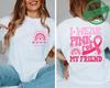 I Wear Pink for Breast Cancer Print Women TShirt Pink Ribbon Support Squad Shirt for Women Fashion Casual Clothes Summer Tshirt