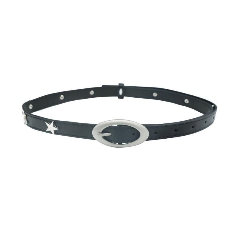 2024 Womens Trendy Summer Belt Featuring Stars In Versatile Black Color Options