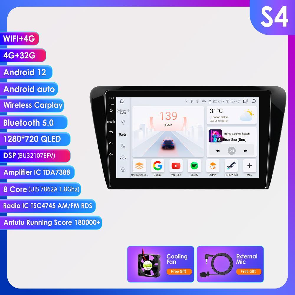 Android Navigation & Reverse Camera System for Volkswagen Skoda Octavia 2013-2018