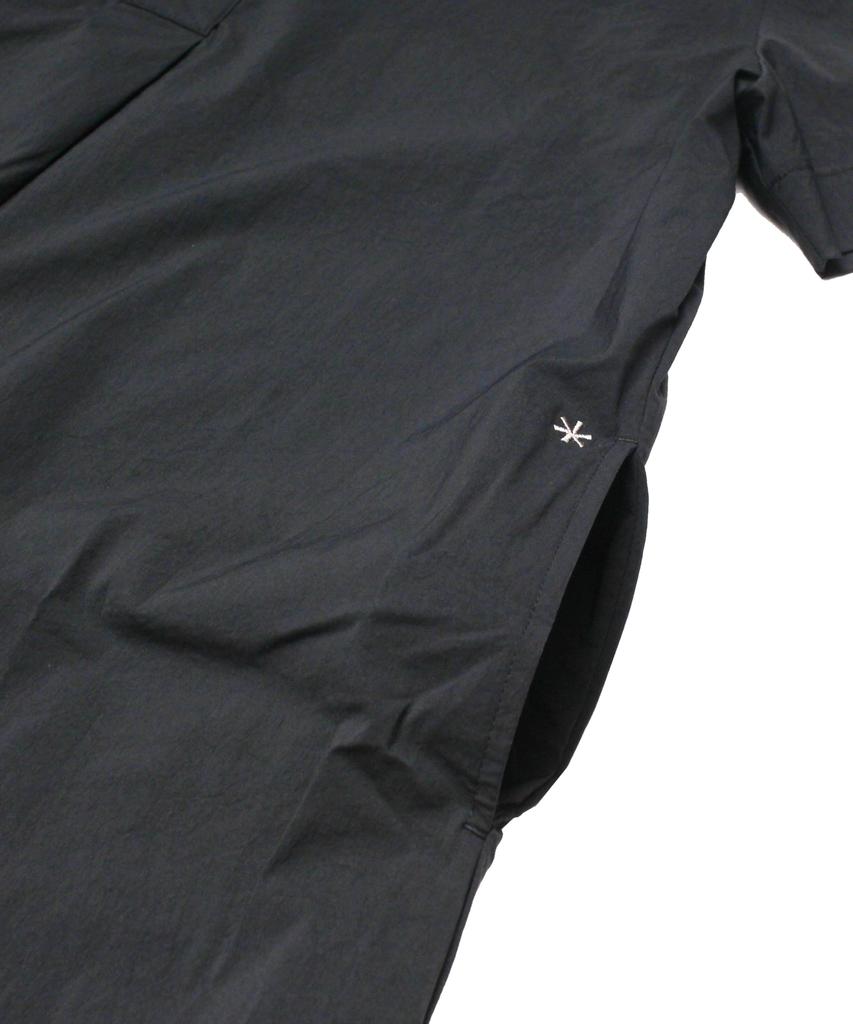 Snow Peak Cooling Root Collared Casual Dress Dress, Medium, Black, Women's,