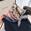 100% Hedvábný Šátek Dámský Foulard Vysoce Kvalitní Čtvercový Dámský Šátek na Hlavu Morušový Vlasový Šál Šály Hijab Bandana Šátky