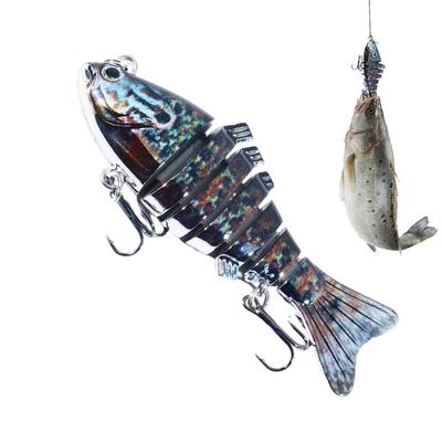 Multi-Jointed Fishing Lures with Hook Portable Fishing Swimbait 10cm 24g 3D Realistic Swimming Lure Simulation Fishing Swim Bait