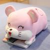 Pig Hamster Plush Pillow With Soft blanket Stuffed hand Warmer Stuffed Toys for Bedroom Cushion for Girlfriend