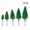 Garden Railroad Decoration Miniature Pine Tree Scene Model Micro Landscape Artificial Greenery
