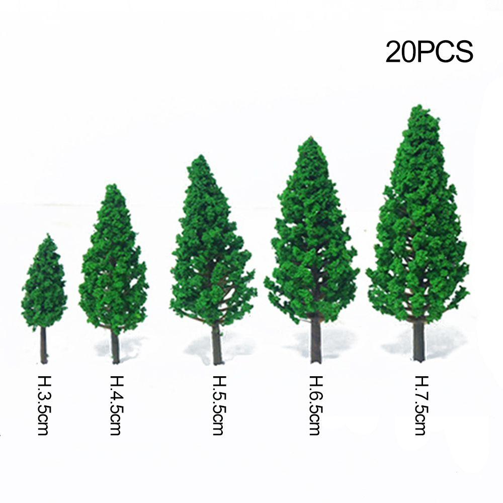 Garden Railroad Decoration Miniature Pine Tree Scene Model Micro Landscape Artificial Greenery