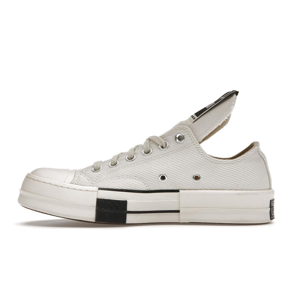 Converse Tenisi unisex Rick Owens x DRKSHDW DRKSTAR Chuck 70 Low Egret alb negru A00134C