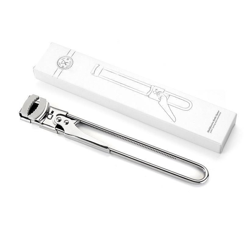 Adjustable Stainless Steel Can Opener - Creative, Convenient, Twist-Off Lid for Home, Hotel, and Bar Use