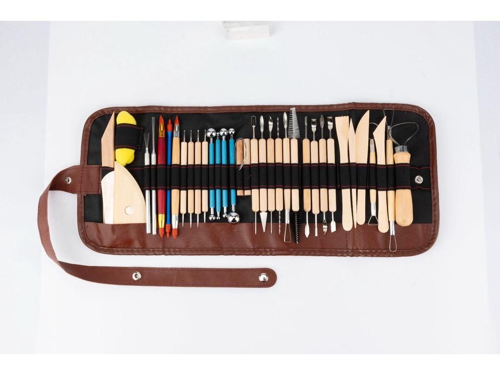 36-Piece Clay Sculpture & Carving Tool Set