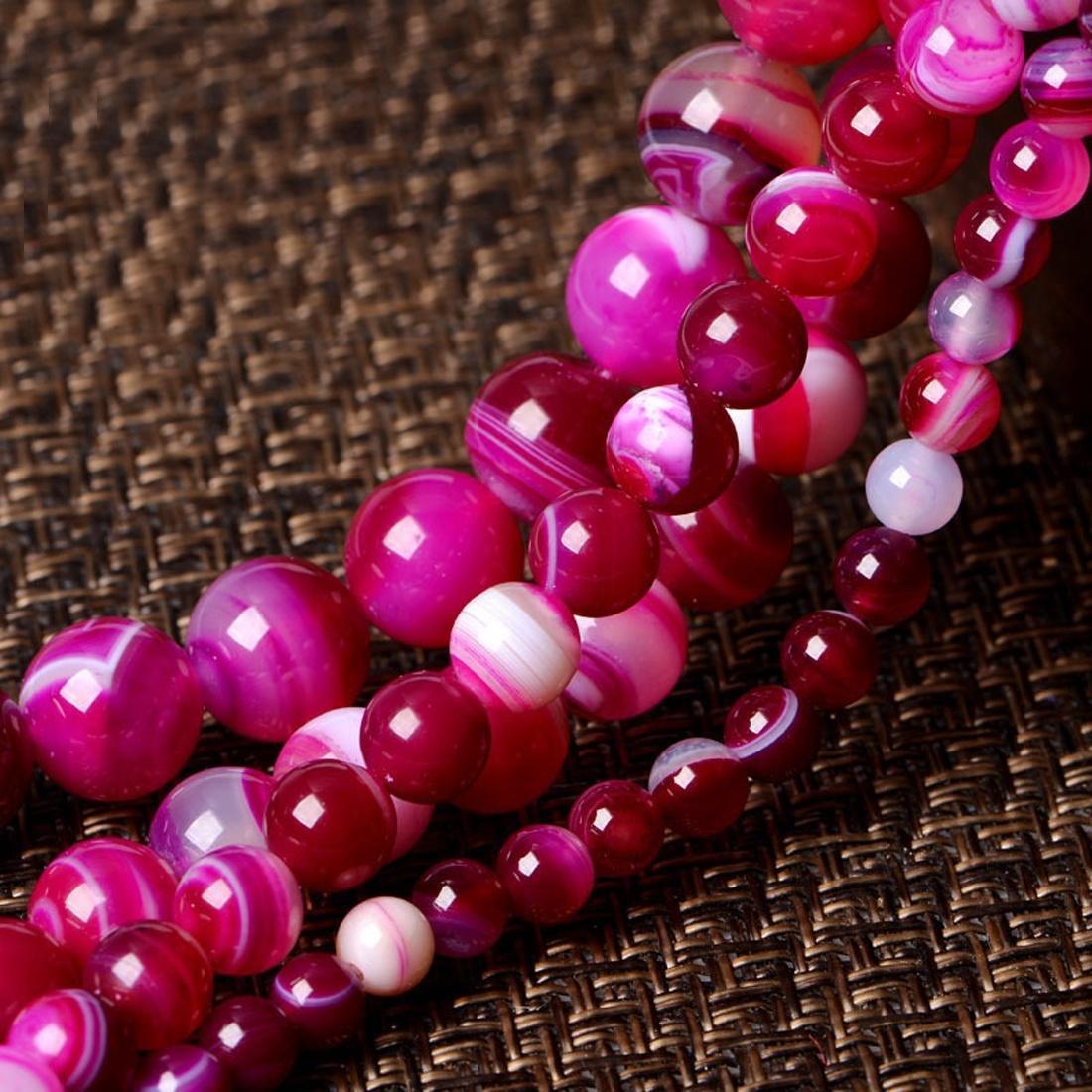 

Круглые свободные бусины-разделители из красного полосатого агата, длина 16 дюймов, 4, 6, 8, 10, 12 мм 6 mm