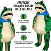 Inflatable Frog Costume Funny Full Body Blow Up Cosplay Costume Suit for Adult Halloween Party Costume for Adult Role Play