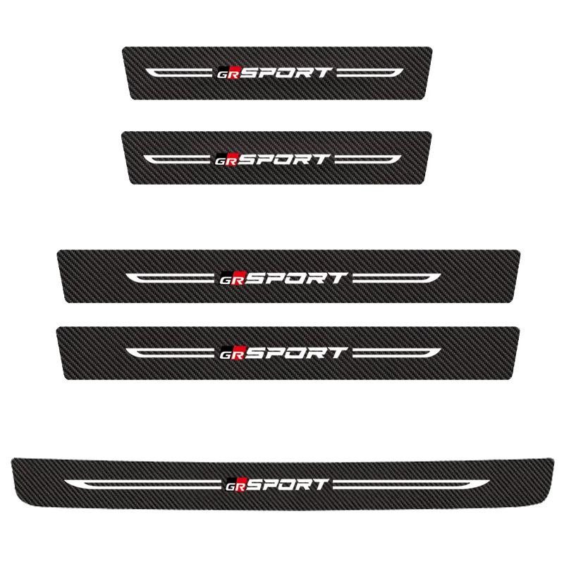 Car Door Sill Pedal Rear Bumper Protector Stickers Anti-scratch for Toyota Corolla Hilux C-HR Yaris 86 Supra Auto Accessories