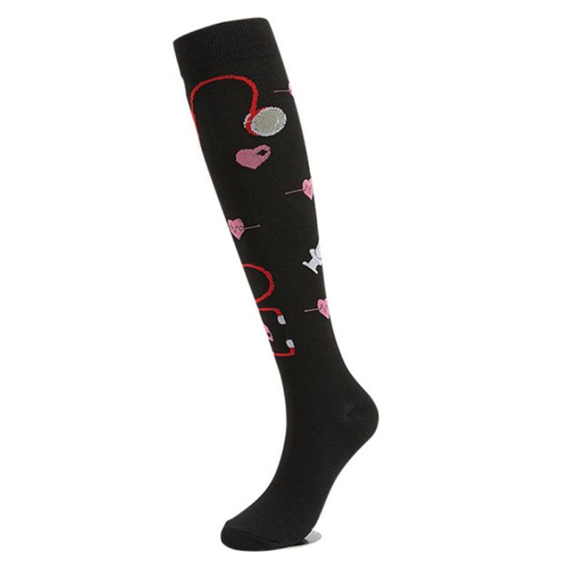5 Pairs Pain Relief Socks Knee High Socks Compression Tube Stockings Edema Diabetes Socks Varicose Veins Socks for Women