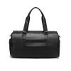 Wear-resistant PU Travel Bag Business Style Solid Color Outdoor Single Shoulder Luggage Storage Bag