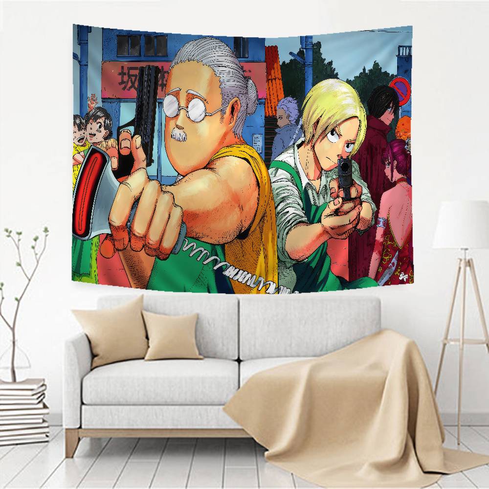 1pc Japanese Anime SsAKAMOTO DdAYS Cartoon Tapestry Wall Hanging Decoration Household Home Decor
