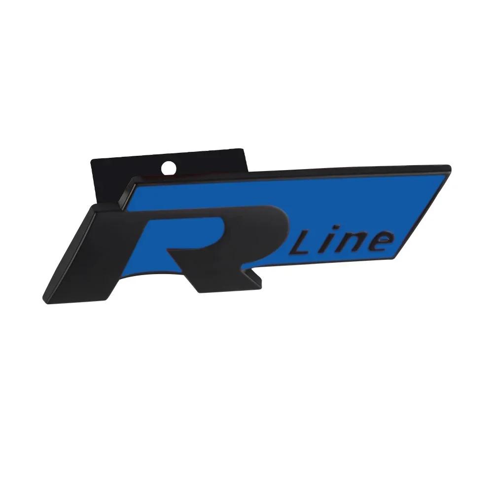 2026 Hot For VW VOLKSWAGEN 3D Metal Car Logo R RLine Front Grille Emblem Badge Sticker For Volkswagen VW Golf R R32 MK7 MK7.5 MK