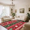 Home Decoration Luxury Rugs Living Room Christmas Red Green Carpet Non-slip Cute Room Decor Washable Warm Soft Baby Crawling Mat