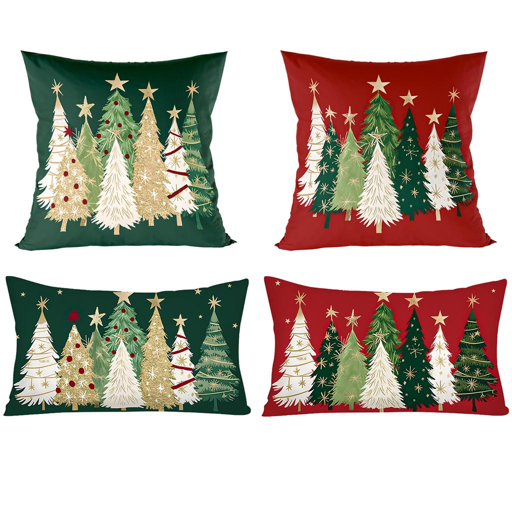 Christmas Pillow Cover Merry Christmas Party Decoration 2025 Xmas Christmas Tree Pillow Cover New Year Gift 2026