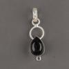 Natural Black Tourmaline Gemstone 925 Sterling Silver Handcrafted Jewelry Elegant Necklace Pendant 1.40" For Her PP-12-24
