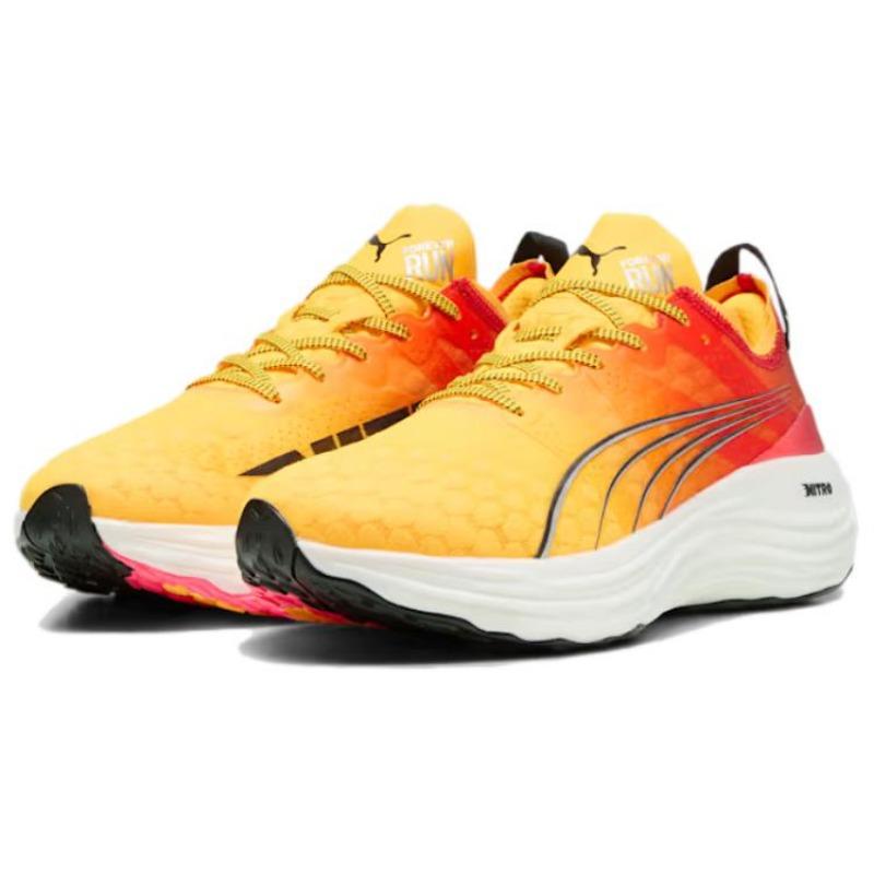 PUMA ForeverRUN Nitro Men Stylish Stable Low Running Shoes Yellow Orange White 310479-01